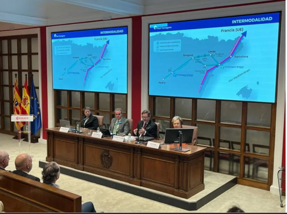 Presidente del puerto de Tarragona y representantes de las Cámaras de Comercio del Noreste Peninsular